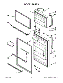 02 - Door Parts parts for Maytag Refrigerator A8TXNGFBW00 / from AppliancePartsPros.com