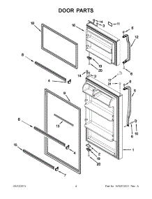 02 - Door Parts parts for Maytag Refrigerator A8TXNWFBB00 / from AppliancePartsPros.com