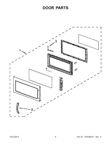 02 - Door Parts parts for Maytag Microwave AMV1150VAB4 / from AppliancePartsPros.com