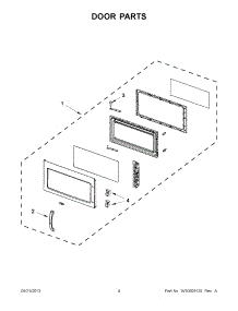 02 - Door Parts parts for Maytag Microwave AMV2175CW0 / from AppliancePartsPros.com