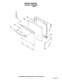 02 - Door Parts parts for Maytag Range ALY1620BDB00 / from AppliancePartsPros.com