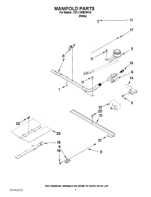 03 - Manifold Parts parts for Maytag Range CPL1100BDW16 / from AppliancePartsPros.com