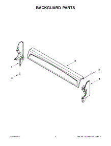 02 - Backguard Parts parts for Maytag Range CGR3300XDW0 / from AppliancePartsPros.com