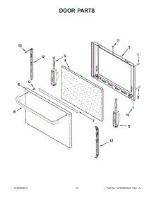 06 - Door Parts parts for Maytag Range CGR3300XDW0 / from AppliancePartsPros.com