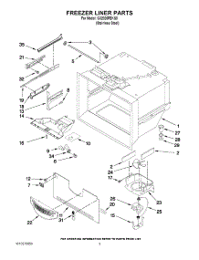 02 - Freezer Liner Parts parts for Maytag Refrigerator G32026PEKS8 / from AppliancePartsPros.com
