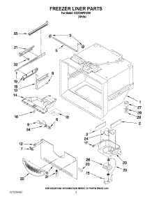 02 - Freezer Liner Parts parts for Maytag Refrigerator G32026PEKW5 / from AppliancePartsPros.com