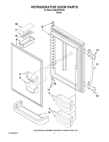 04 - Refrigerator Door Parts parts for Maytag Refrigerator GB6525PEAW3 / from AppliancePartsPros.com