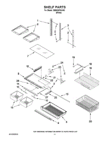 06 - Shelf Parts parts for Maytag Refrigerator GB6526FEAW3 / from AppliancePartsPros.com
