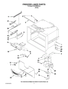 02 - Freezer Liner Parts parts for Maytag Refrigerator G37025PEAW3 / from AppliancePartsPros.com