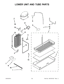 12 - Lower Unit And Tube Parts parts for Maytag Refrigerator JS42NXFXDW04 / from AppliancePartsPros.com