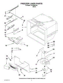 02 - Freezer Liner Parts parts for Maytag Refrigerator JFC2089WTB5 / from AppliancePartsPros.com