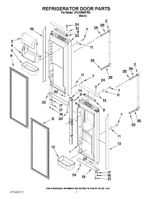 04 - Refrigerator Door Parts parts for Maytag Refrigerator JFC2089WTB5 / from AppliancePartsPros.com