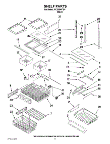 06 - Shelf Parts parts for Maytag Refrigerator JFC2089WTB5 / from AppliancePartsPros.com