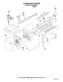 08 - Icemaker Parts parts for Maytag Refrigerator JFC2089WTB5 / from AppliancePartsPros.com