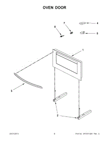 03 - Oven Door parts for Maytag Oven JBS7524BS0 / from AppliancePartsPros.com