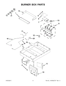 03 - Burner Box Parts parts for Maytag Cooktop JGD3430BW00 / from AppliancePartsPros.com