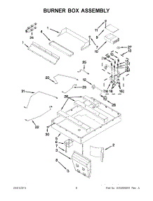 03 - Burner Box Assembly parts for Maytag Cooktop JGD3536BB00 / from AppliancePartsPros.com