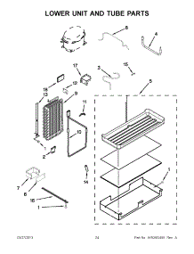 12 - Lower Unit And Tube Parts parts for Maytag Refrigerator JS48NXFXDW04 / from AppliancePartsPros.com