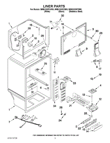 02 - Liner Parts parts for Maytag Refrigerator M9BXXGMYB00 / from AppliancePartsPros.com