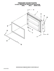 04 - Freezer Door Parts parts for Maytag Refrigerator M9BXXGMYB00 / from AppliancePartsPros.com