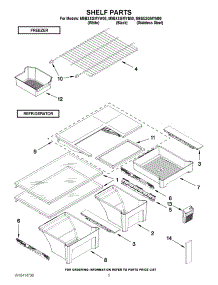 03 - Shelf Parts parts for Maytag Refrigerator M9BXXGMYM00 / from AppliancePartsPros.com