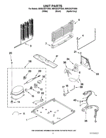 05 - Unit Parts parts for Maytag Refrigerator M9RXDGFYB00 / from AppliancePartsPros.com