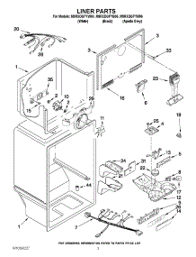 02 - Liner Parts parts for Maytag Refrigerator M9RXDGFYM00 / from AppliancePartsPros.com