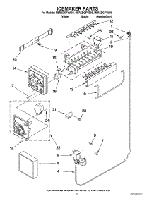 06 - Icemaker Parts parts for Maytag Refrigerator M9RXDGFYM00 / from AppliancePartsPros.com