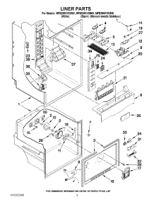 02 - Liner Parts parts for Maytag Refrigerator MFB2055YEB00 / from AppliancePartsPros.com