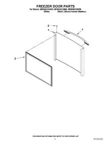 04 - Freezer Door Parts parts for Maytag Refrigerator MFB2055YEB00 / from AppliancePartsPros.com