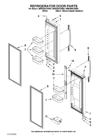 05 - Refrigerator Door Parts parts for Maytag Refrigerator MFB2055YEB00 / from AppliancePartsPros.com