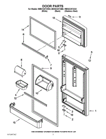 02 - Door Parts parts for Maytag Refrigerator M8RXCGFXS02 / from AppliancePartsPros.com