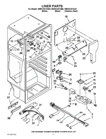 03 - Liner Parts parts for Maytag Refrigerator M8RXCGFXW02 / from AppliancePartsPros.com