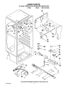 03 - Liner Parts parts for Maytag Refrigerator M8RXDGFXB00 / from AppliancePartsPros.com