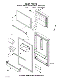 02 - Door Parts parts for Maytag Refrigerator M8RXDGFXS00 / from AppliancePartsPros.com