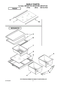 05 - Shelf Parts parts for Maytag Refrigerator M8RXDGFXS00 / from AppliancePartsPros.com