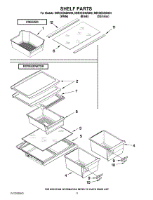 06 - Shelf Parts parts for Maytag Refrigerator M8RXEGMAS00 / from AppliancePartsPros.com