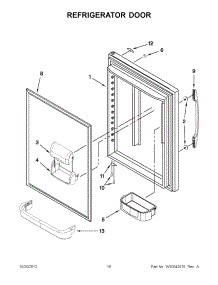 05 - Refrigerator Door parts for Maytag Refrigerator MBB1953XEW3 / from AppliancePartsPros.com