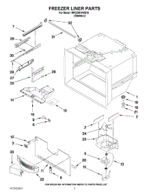02 - Freezer Liner Parts parts for Maytag Refrigerator MFC2061KES10 / from AppliancePartsPros.com