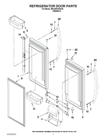 04 - Refrigerator Door Parts parts for Maytag Refrigerator MFC2061KES10 / from AppliancePartsPros.com