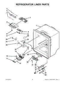 03 - Refrigerator Liner Parts parts for Maytag Refrigerator MFC2061KES14 / from AppliancePartsPros.com