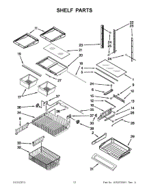06 - Shelf Parts parts for Maytag Refrigerator MFC2061KES14 / from AppliancePartsPros.com
