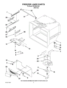02 - Freezer Liner Parts parts for Maytag Refrigerator MFC2061KES7 / from AppliancePartsPros.com
