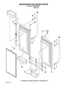04 - Refrigerator Door Parts parts for Maytag Refrigerator MFC2061KES7 / from AppliancePartsPros.com