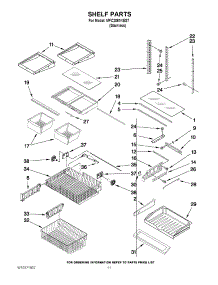 06 - Shelf Parts parts for Maytag Refrigerator MFC2061KES7 / from AppliancePartsPros.com