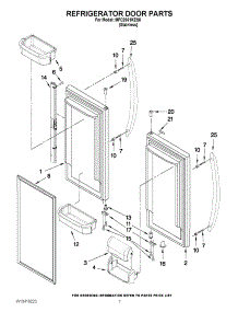 04 - Refrigerator Door Parts parts for Maytag Refrigerator MFC2061KES8 / from AppliancePartsPros.com