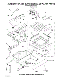 02 - Evaporator, Ice Cutter Grid And Water Parts parts for Maytag Ice Machine MIM1554XRS0 / from AppliancePartsPros.com
