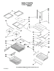 06 - Shelf Parts parts for Maytag Refrigerator MFC2061KES9 / from AppliancePartsPros.com