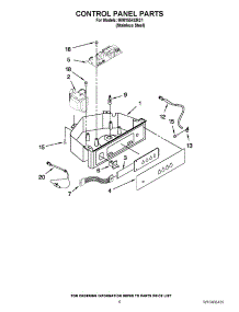 04 - Control Panel Parts parts for Maytag Ice Machine MIM1554XRS1 / from AppliancePartsPros.com