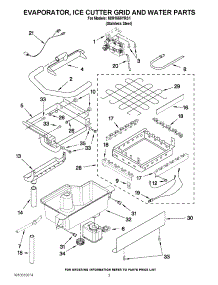 02 - Evaporator, Ice Cutter Grid And Water Parts parts for Maytag Ice Machine MIM1555YRS1 / from AppliancePartsPros.com